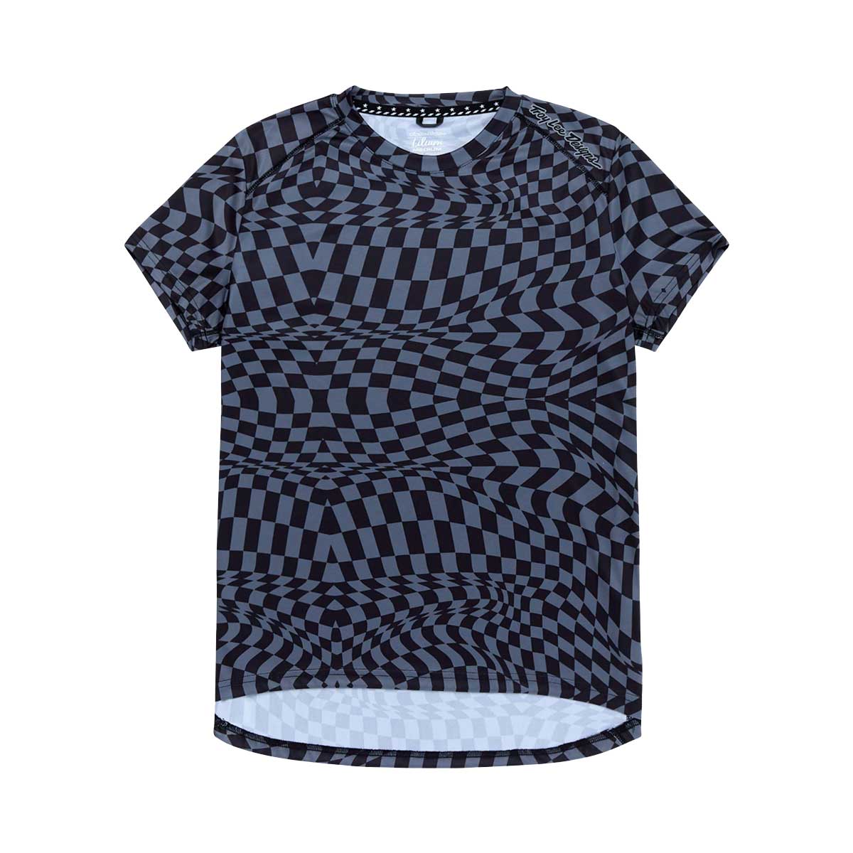 Troy Lee Designs Lilium Short Sleeve Jersey Women's in Twisted Checkers Deep Purple
